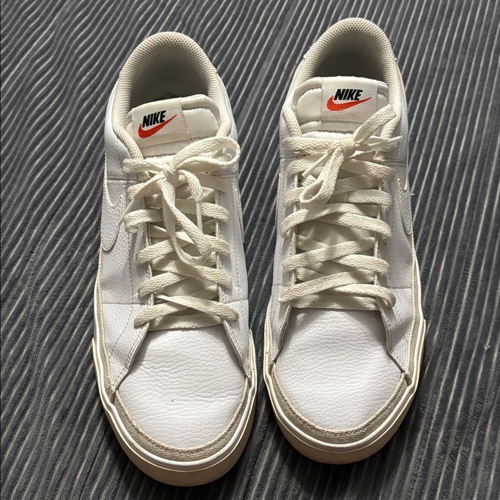 Men’s Sz 11 Nike Court Legacy White Shoes Sneakers Casual Everyday School Fall - Picture 3 of 10